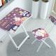 Foldable MDF Board Wooden Metal Furniture Children Table And Chair Set