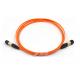 50 / 125UM Ribbon Fiber Optic Cable , 12F MPO Multimode Fiber Patch Cord