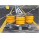 Traffic Anti Crash Highway Roller Barrier Anti Corrosion Hot Galvanized Steel