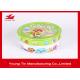 Small Round Logo Embossed Tin Boxes For Children Cards Games Toy Packaging