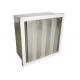 Local Glass fiber V Bank Filters HEPA Air Conditioner Filter With Big Air Volume