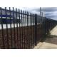 2019 galvanized and powder coated Steel Iron Fence 2100x2400mmm 25MM