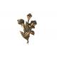 Brass Material Tombstone Decorations TD023 Calla Lily Design OEM / ODM Available