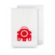 Non Woven 4 Layer 3D HEPA Vacuum Cleaner Filter Bags Red Collar Miele FJM HyClean