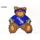 Bear Catch Money Logo Clothing Embroidery Patches For Hoodies And Jackets