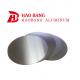 Round Discs Alloy Aluminum Sheet Circle Wafer Surface Smooth 0.3MM