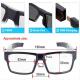 Security Hidden Camera Sunglasses1080P Built-In 32G Memory Card Touch Control