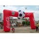 Football Red Custom Coca Cola Inflatable Entrance Arch , Inflatable Finish Arch With Full Printing