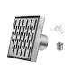5.25 Inch Modern Square Shower Drain Stainless Steel 304 Material With Removable Grate