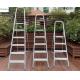 Blue Plastic  Aluminum Folding Ladder 3-9 Steps Using Hight 65-198 cm