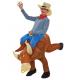 Bull Rider Inflatable Cowboy Costume , Two Pieces Inflatable Man Costume