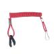 Safety Red Jet Ski Lanyard 10CM Long Universel Outboard Motor With Key / J Hook