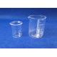 Cylinder Shape Clear Quartz Glass Beaker Various Volume Optional
