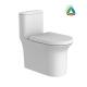 SASO 1 Piece Toilet Bowl Siphonic Jet Flushing / Washdown
