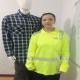7oz Yellow Hi Vis Workwear FR Knitted HRC2 Safety Shirt