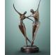 Custom Casting Indoor Metal Sculptures Copper Abstract Family Sculpture