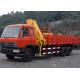 Commercial Knuckle Boom Truck Mounted Crane , 6300kg Weight for Lifting