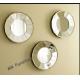 3 Set Decor Mirror For Living Room , Tray Plate Decorative Mirror Decals