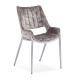 Wrapped Cushion High Backed 57cm SS dining chairs