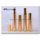 Electroplating Gold Bottle Body Airless Pump Bottles Capacity 15ml Bottle Height 113mm