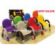Early Childhood Classroom Furniture Kids Chair Plastic Pipe Frame PP Plastic Material