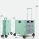 Folding Portable Rolling Crate Wheel Box Shopping Trolley With Lid Wear Resistant