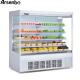 220V Commercial Open Display Case Cooler Multiscene Antiwear