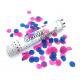 Gender Reveal Party Confetti Cannon Biodegradable Air Compressed Popper in Blue and Pink