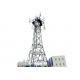 70m High Angular Q345 Steel Communication Tower For Mounting FM GSM 5G Antenna