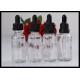 Durable Clear Essential Oil Glass Bottles 30ml Refillable For Liquid Flavoring