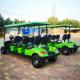 Green 6 Person 35 Mph Electric Golf Cart Club Car ODM OEM lead-acid battery sightseeing bus