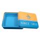 Rectangle Wallet Custom Tin Box Metal Packing With Plastic Tray