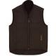 High Collar Men'S Canvas Work Vest Jacket With Pockets Formal Style
