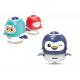 Wholesale Baby Early Education Cute Can Chew Soft Glue Mini Press Penguin Sliding Toy Children Crawling Game Toys