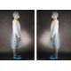 White Color Impervious Disposable Gowns Polypropylene Material With Elastic Cuff