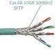 10GB 500MHZ CAT6A SFTP LSZH Solid BC Flexible Network Cable Double Shielded Category 6A Lan Cables