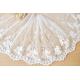 16CM White Elastic Floral Nylon Mesh Lace Ribbon Trim For Wedding Dress Sewing