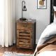Small Nightstands with Cabinet, Industrial Style Bedside Table for Sale,