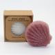 Cinnamon Pink Eco Friendly Face Pack Cleaning Sponge Shell Shape Body Konjac Sponge