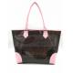 Fashionable Design Pvc Tote Shopping Bags Black Color 47*30.5*5.5 Cm
