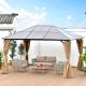 Aluminium Frame Outdoor Patio Gazebo Canopy Tent 3.65*3m For Relaxation