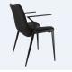Coffee Shop Elastic Cushion 68.5cm Ergonomic Arm Chair