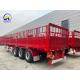 3 Axles Cargo Fence Semi Trailer Performance with Tool Box One Piece 1m *0.5m*0.5m