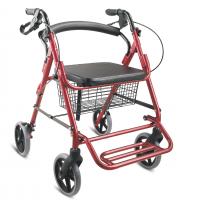 GT-965LH-B-1 Aluminum Mobility Elderly Lightweight Folding Walking Frame With Seat