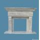 white Marble stone fireplace mantel surround Indoor