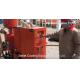 Red Color Vacuum Sandblasting Equipment , Industrial Blast Cabinet Energy Saving