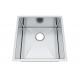 Handmade Top Mount Stainless Steel Sink , Square Hole Commercial Sink Unit