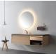 Rectangle Wood Bathroom Vanity Sink Unit 18 Inch Compact Design