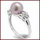 Melinda a Freshwater Cultured  Pearl Engagement Ring For Women