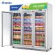 110V 60Hz Commercial Cold Drink Fridge , Luster Plate Retail Beverage Refrigerator